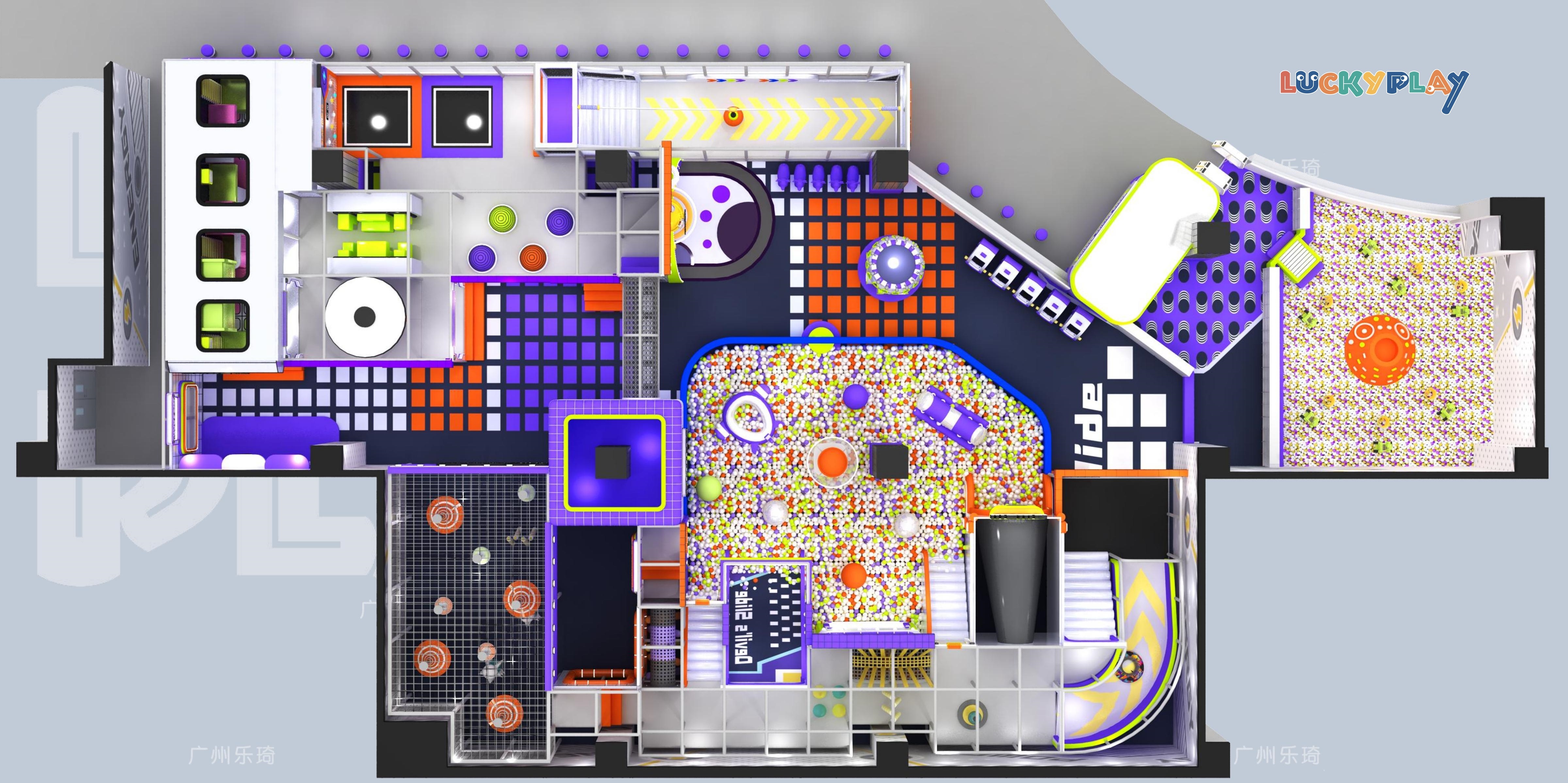 quantum themed indoor playground