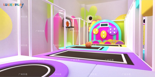 Grotesque Music Theme Indoor Playground with Rhythm Tunnels Vibrant Slides and Creative Soft Play