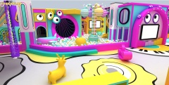 Grotesque Soundwave Soft Play Indoor Playground for Commercial Kids Play Centers