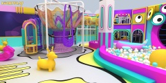 Grotesque Soundwave Soft Play Indoor Playground for Commercial Kids Play Centers