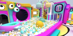 Grotesque Soundwave Soft Play Indoor Playground for Commercial Kids Play Centers