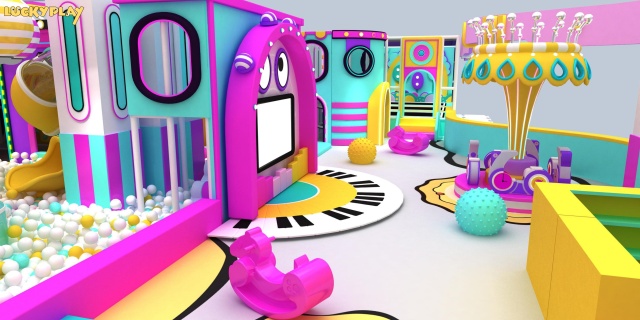 Grotesque Soundwave Soft Play Indoor Playground for Commercial Kids Play Centers