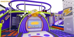 Quantum Energy Style Commercial Indoor Playground with Spiral Slides and Soft Play Zones