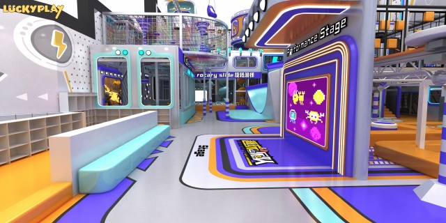 Urban Sports Style Adventure Indoor Playground with High Rope Course and Climbing Challenges