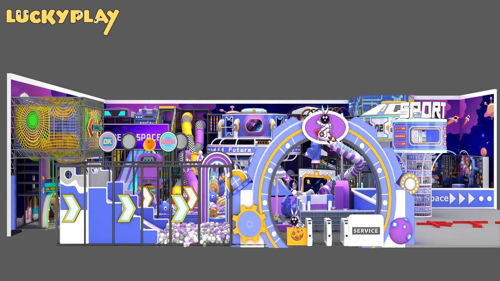 Futuristic Space-Themed Indoor Adventure Park