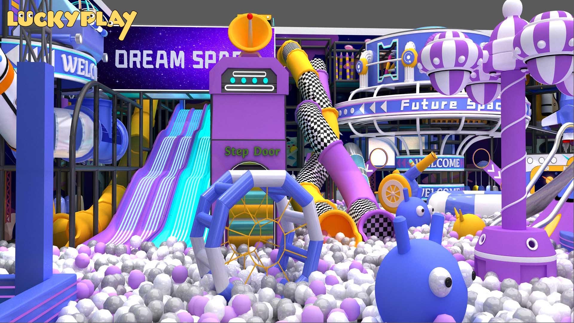 Futuristic Space-Themed Indoor Adventure Park