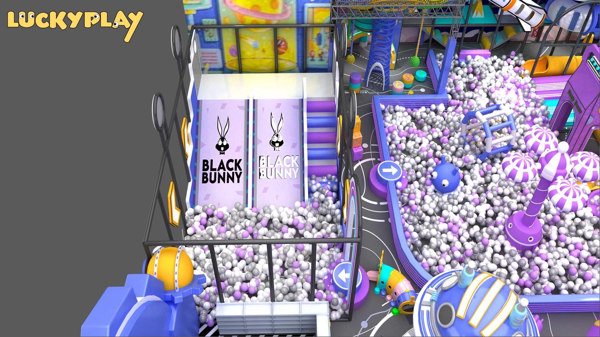 Futuristic Space-Themed Indoor Adventure Park