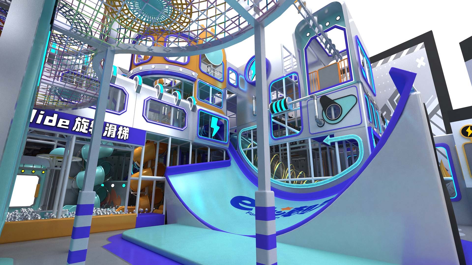 A Large Family Entertainment Center Designed and Built by Luckyplay