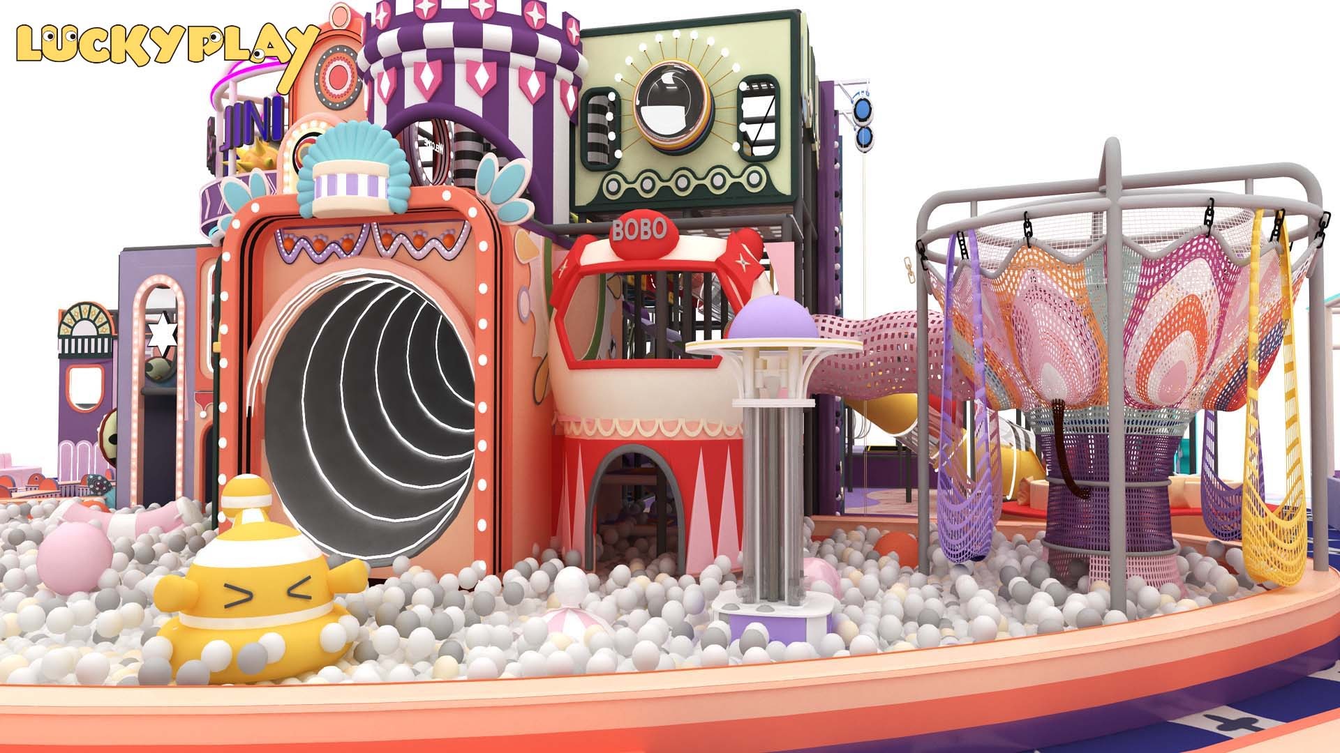 720㎡ Indoor Playground in Vietnam | Custom Family Entertainment Center for Real Estate Developer by Luckyplay