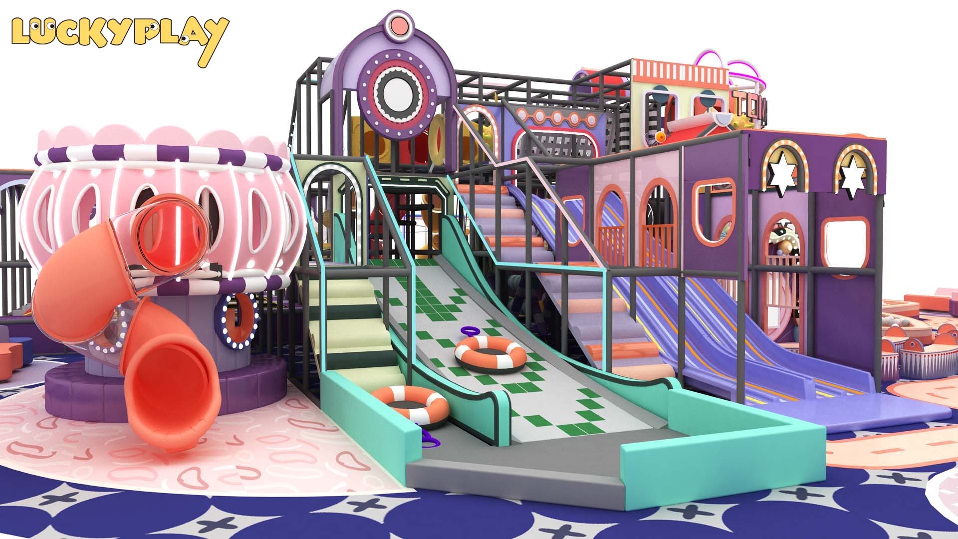720㎡ Indoor Playground in Vietnam | Custom Family Entertainment Center for Real Estate Developer by Luckyplay