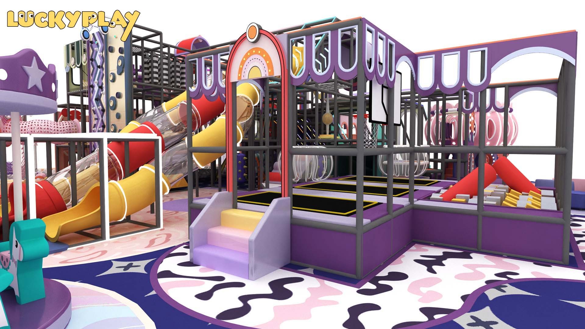 720㎡ Indoor Playground in Vietnam | Custom Family Entertainment Center for Real Estate Developer by Luckyplay