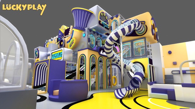 Indoor Playground Shopping Mall 680㎡ High ROI Layout