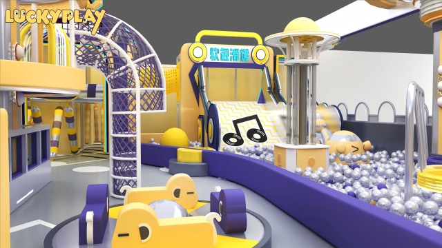 Indoor Playground Shopping Mall 680㎡ High ROI Layout