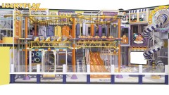 High-Ceiling Adventure Park Design 480m² Indoor Rope Adventure for Commercial