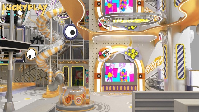 Adventure Park High-Rope & Iconic S-Slide Indoor Playground