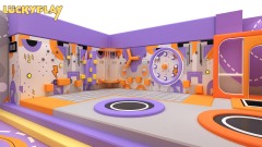 Grotesque-Themed Indoor Adventure Playground 600㎡ Family Entertainment Park Design