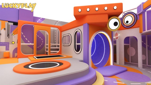 Grotesque-Themed Indoor Adventure Playground 600㎡ Family Entertainment Park Design