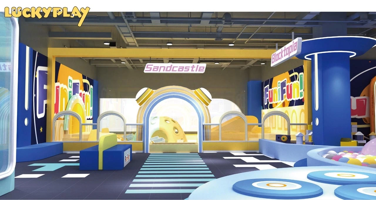 FuniFun! Future Tech Indoor Playground in Cambodia | 1800㎡ Family Entertainment Center Design by Luckyplay