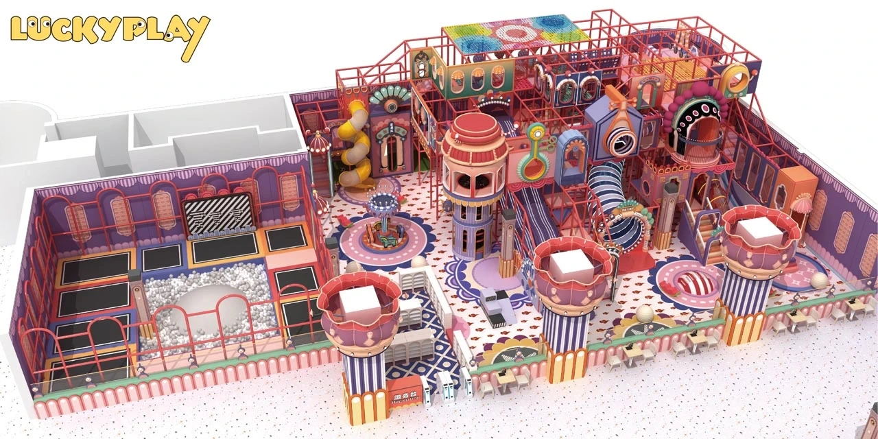 multi-level indoor playground with cultural design China