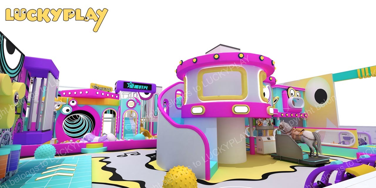 FUN TIME indoor playground overview render