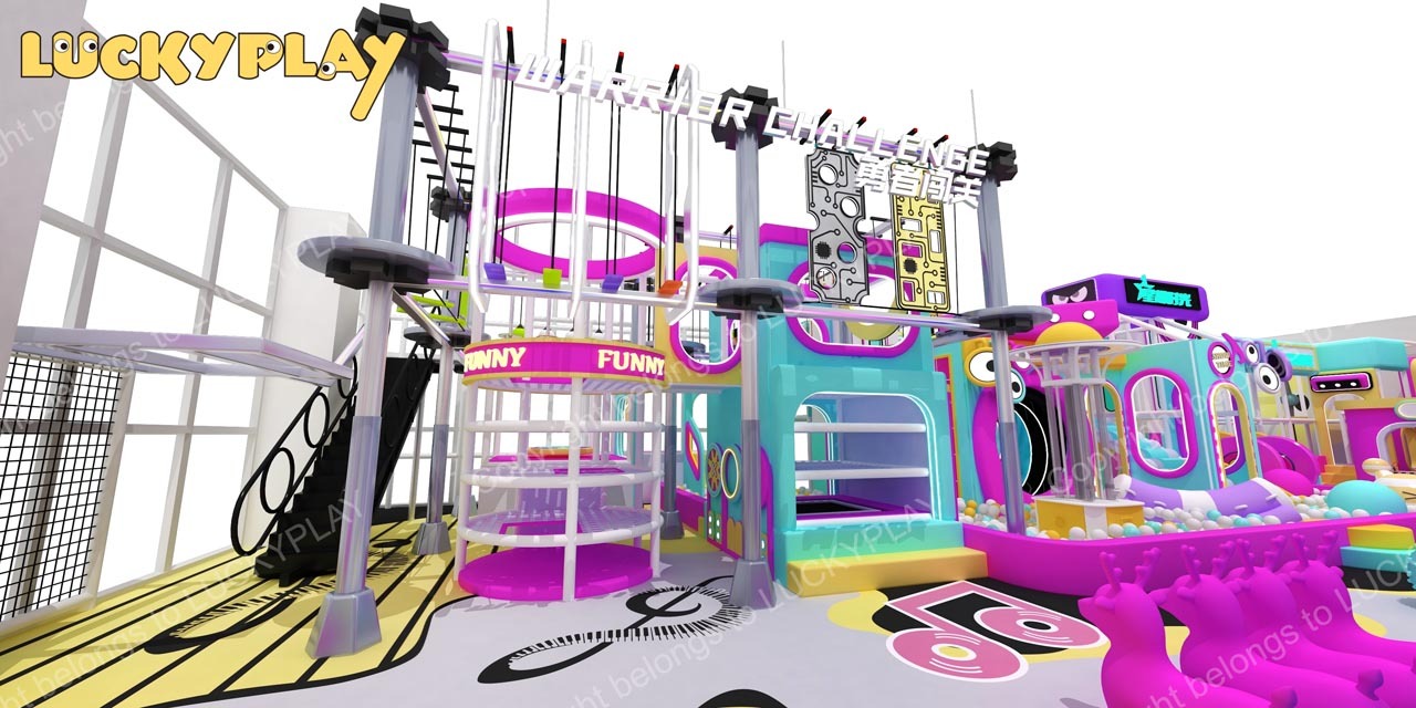 Indoor playground ball pool attraction