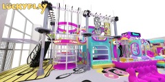 Indoor playground ball pool attraction
