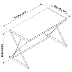 Nu-Deco Computer Desk MH23017