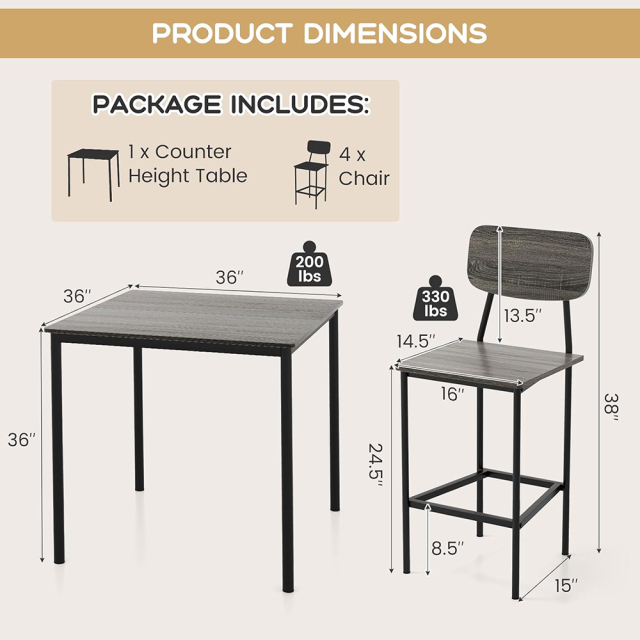 Nu-Deco Dining Set MH24115