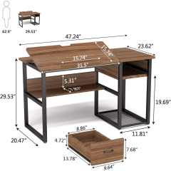 Nu-Deco Computer Desk MH24222