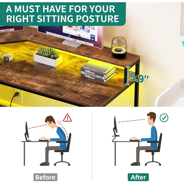 Nu-Deco L Shaped Office Desk MH24351