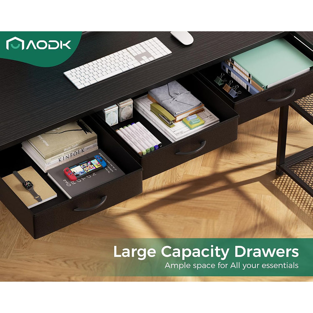 Nu-Deco L Shaped Office Desk MH24361
