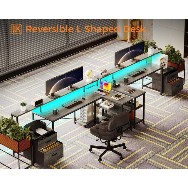 Nu-Deco L Shaped Office Desk MH24358