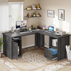 Nu-Deco L Shaped Office Desk MH24366