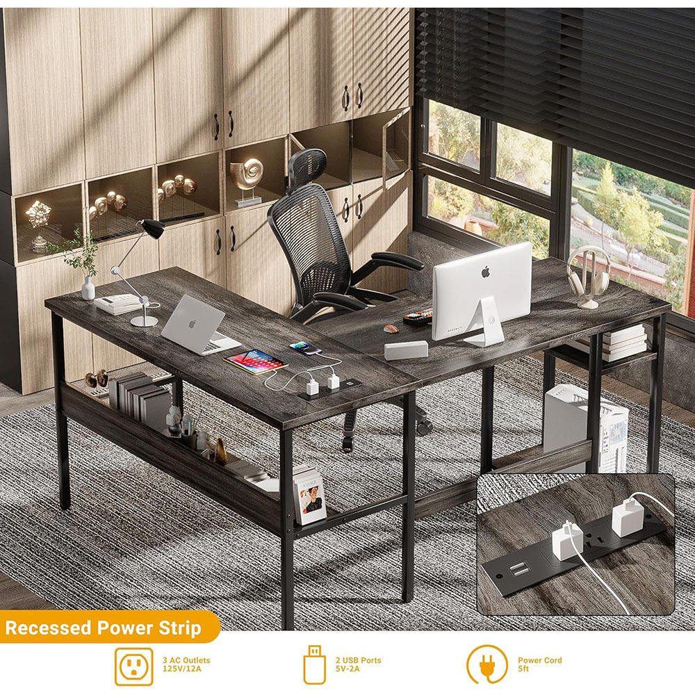 Nu-Deco L Shaped Office Desk MH24349