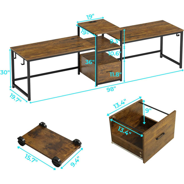 Nu-Deco Computer Desk MH24355