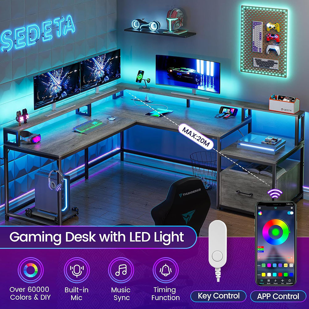 Nu-Deco L Shaped Office Desk MH24357