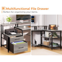 Nu-Deco L Shaped Office Desk MH24358