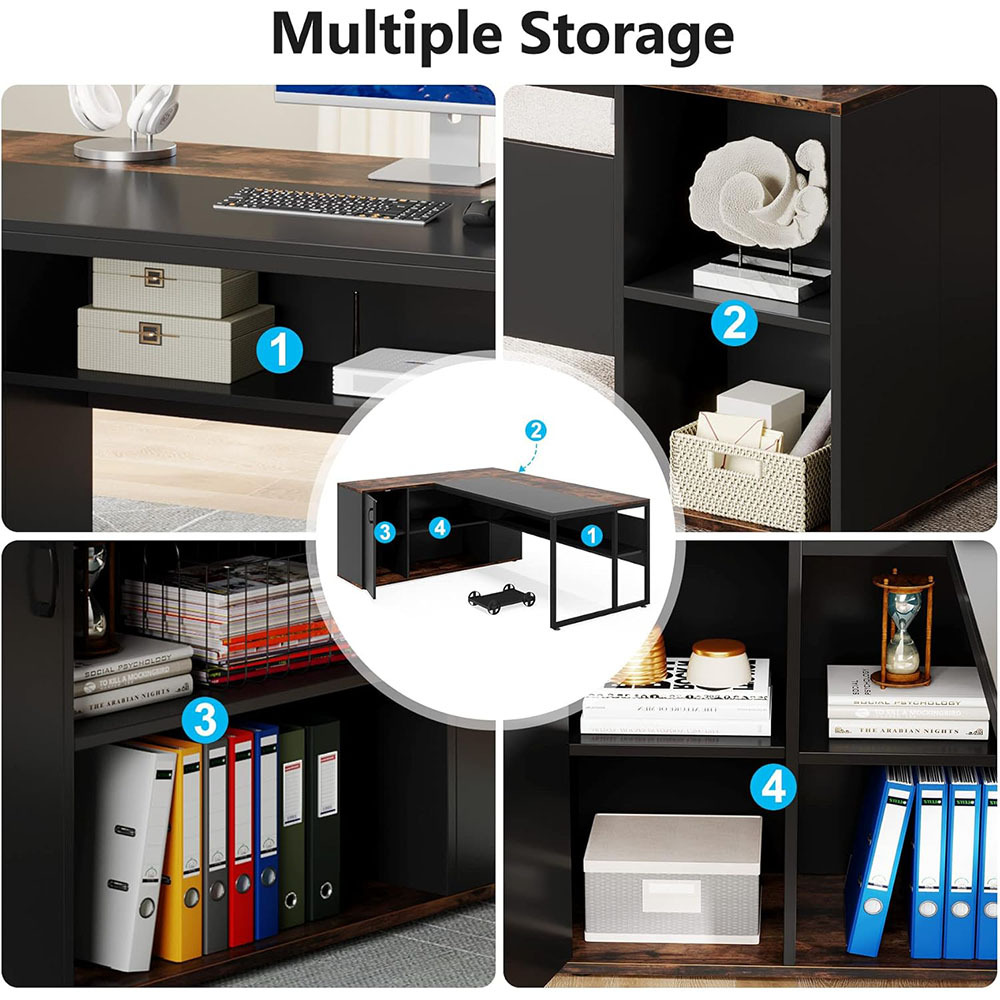 Nu-Deco L Shaped Office Desk MH24364
