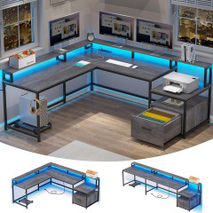Nu-Deco L Shaped Office Desk MH24357