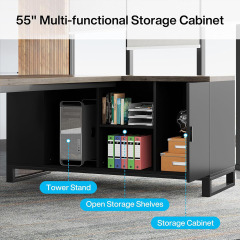 Nu-Deco L Shaped Office Desk MH24354