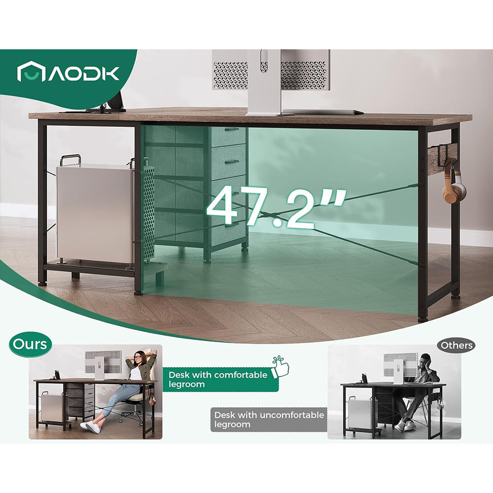 Nu-Deco L Shaped Office Desk MH24359