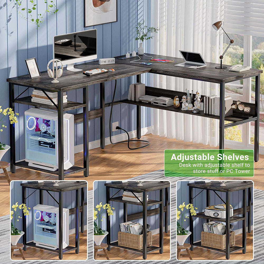 Nu-Deco L Shaped Office Desk MH24349