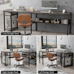 Nu-Deco L Shaped Office Desk MH24349