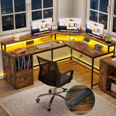 Nu-Deco L Shaped Office Desk MH24351
