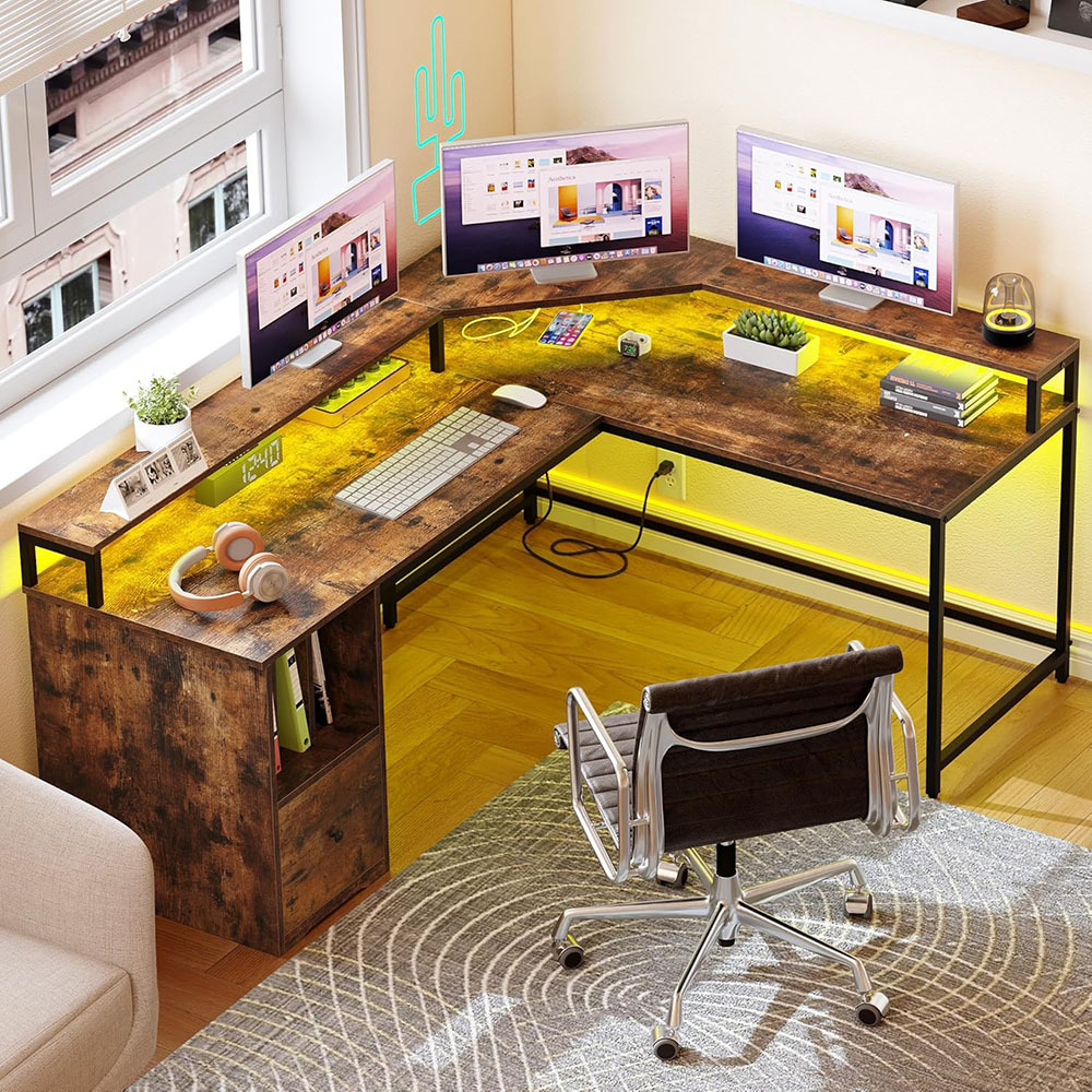 Nu-Deco L Shaped Office Desk MH24351