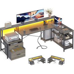 Nu-Deco L Shaped Office Desk MH24358