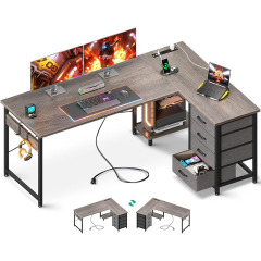 Nu-Deco L Shaped Office Desk MH24359