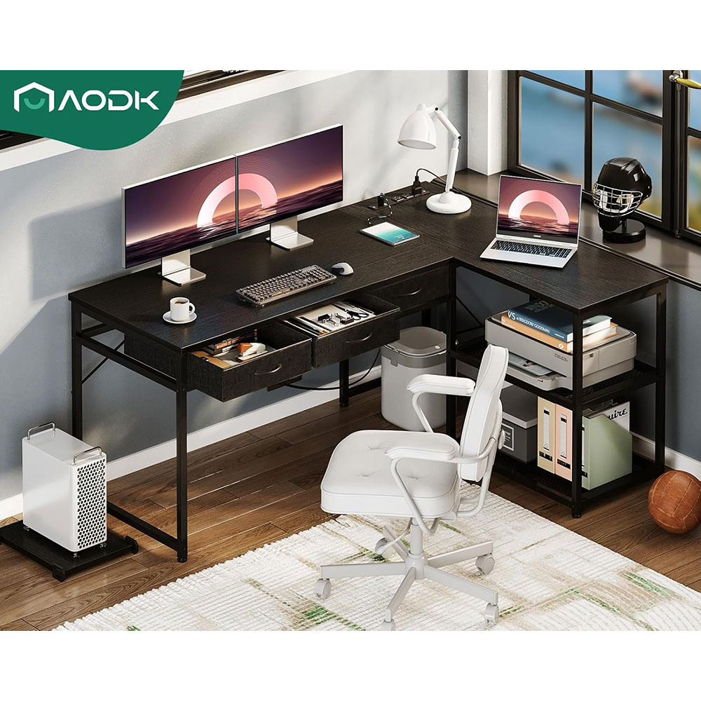 Nu-Deco L Shaped Office Desk MH24361