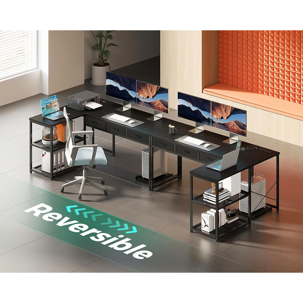 Nu-Deco L Shaped Office Desk MH24361