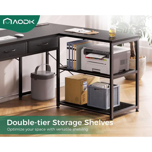 Nu-Deco L Shaped Office Desk MH24361